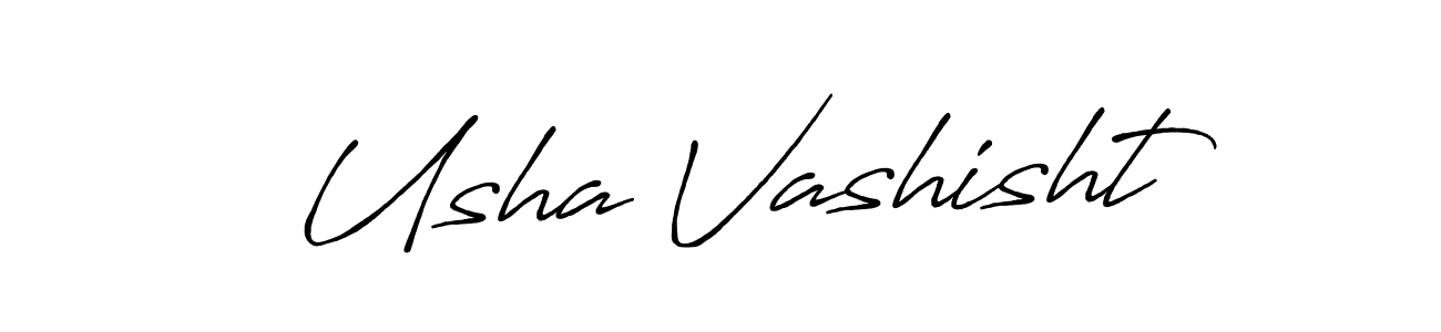 Antro_Vectra_Bolder is a professional signature style that is perfect for those who want to add a touch of class to their signature. It is also a great choice for those who want to make their signature more unique. Get Usha Vashisht name to fancy signature for free. Usha Vashisht signature style 7 images and pictures png