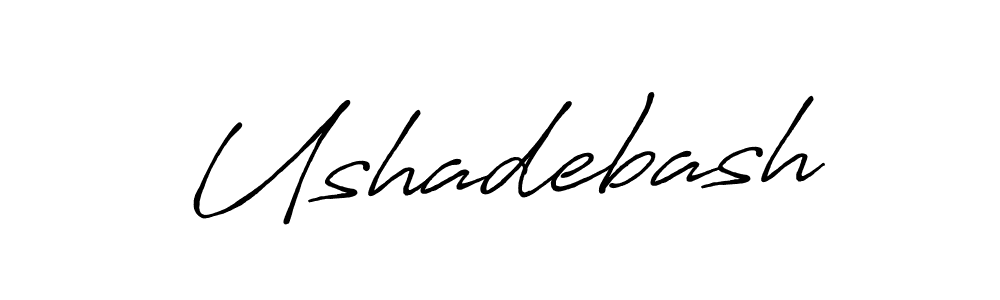 How to make Ushadebash signature? Antro_Vectra_Bolder is a professional autograph style. Create handwritten signature for Ushadebash name. Ushadebash signature style 7 images and pictures png