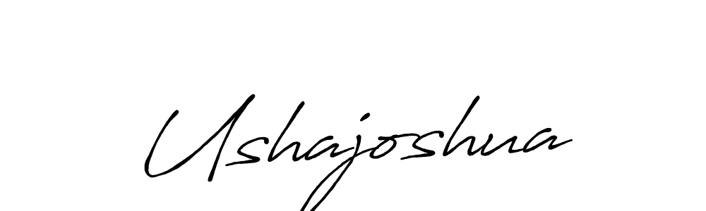 How to make Ushajoshua name signature. Use Antro_Vectra_Bolder style for creating short signs online. This is the latest handwritten sign. Ushajoshua signature style 7 images and pictures png