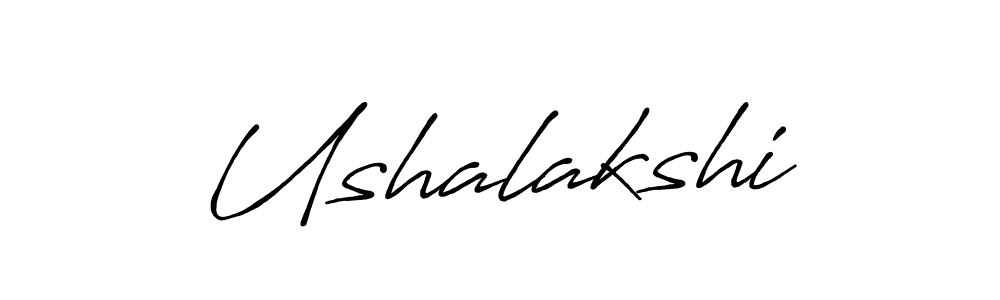 Create a beautiful signature design for name Ushalakshi. With this signature (Antro_Vectra_Bolder) fonts, you can make a handwritten signature for free. Ushalakshi signature style 7 images and pictures png