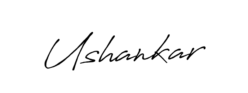 Ushankar stylish signature style. Best Handwritten Sign (Antro_Vectra_Bolder) for my name. Handwritten Signature Collection Ideas for my name Ushankar. Ushankar signature style 7 images and pictures png