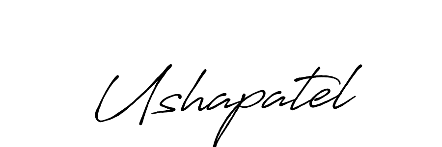 Use a signature maker to create a handwritten signature online. With this signature software, you can design (Antro_Vectra_Bolder) your own signature for name Ushapatel. Ushapatel signature style 7 images and pictures png