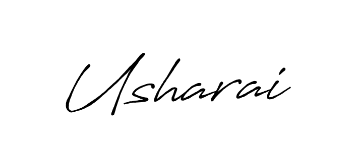 Make a beautiful signature design for name Usharai. With this signature (Antro_Vectra_Bolder) style, you can create a handwritten signature for free. Usharai signature style 7 images and pictures png