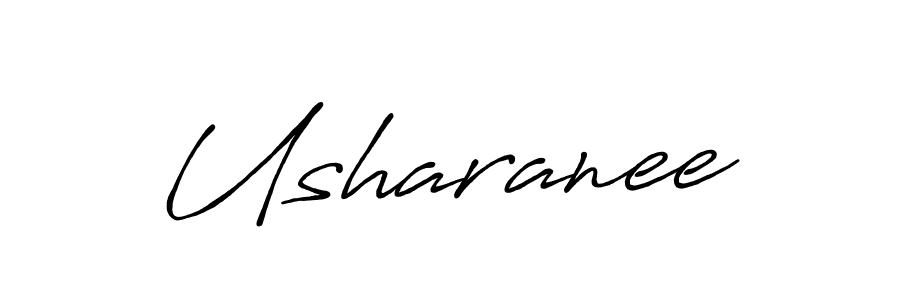 Similarly Antro_Vectra_Bolder is the best handwritten signature design. Signature creator online .You can use it as an online autograph creator for name Usharanee. Usharanee signature style 7 images and pictures png