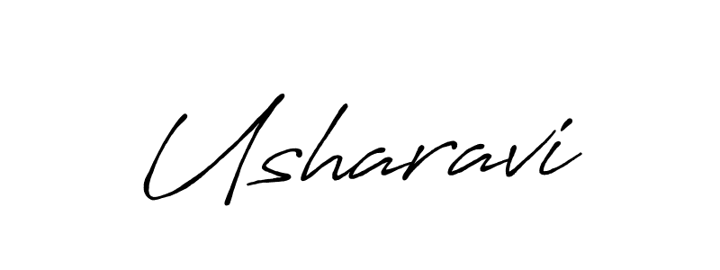 How to make Usharavi signature? Antro_Vectra_Bolder is a professional autograph style. Create handwritten signature for Usharavi name. Usharavi signature style 7 images and pictures png