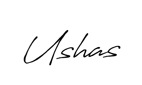 Ushas stylish signature style. Best Handwritten Sign (Antro_Vectra_Bolder) for my name. Handwritten Signature Collection Ideas for my name Ushas. Ushas signature style 7 images and pictures png