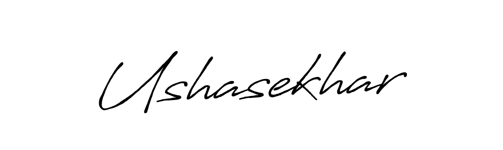 How to make Ushasekhar name signature. Use Antro_Vectra_Bolder style for creating short signs online. This is the latest handwritten sign. Ushasekhar signature style 7 images and pictures png