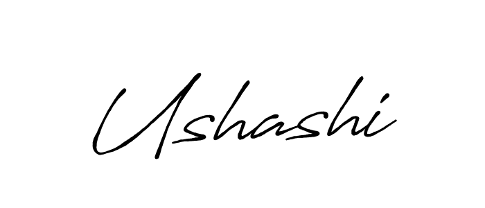 You should practise on your own different ways (Antro_Vectra_Bolder) to write your name (Ushashi) in signature. don't let someone else do it for you. Ushashi signature style 7 images and pictures png