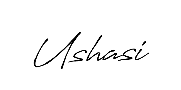 Create a beautiful signature design for name Ushasi. With this signature (Antro_Vectra_Bolder) fonts, you can make a handwritten signature for free. Ushasi signature style 7 images and pictures png