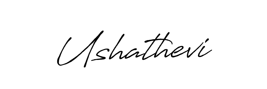 Make a beautiful signature design for name Ushathevi. With this signature (Antro_Vectra_Bolder) style, you can create a handwritten signature for free. Ushathevi signature style 7 images and pictures png