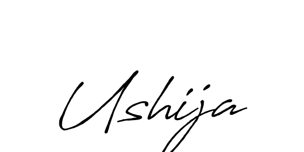 Use a signature maker to create a handwritten signature online. With this signature software, you can design (Antro_Vectra_Bolder) your own signature for name Ushija. Ushija signature style 7 images and pictures png