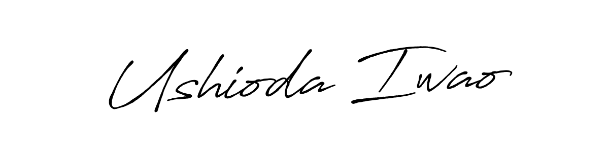 The best way (Antro_Vectra_Bolder) to make a short signature is to pick only two or three words in your name. The name Ushioda Iwao include a total of six letters. For converting this name. Ushioda Iwao signature style 7 images and pictures png
