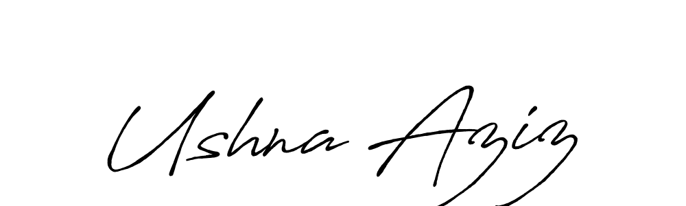 You can use this online signature creator to create a handwritten signature for the name Ushna Aziz. This is the best online autograph maker. Ushna Aziz signature style 7 images and pictures png