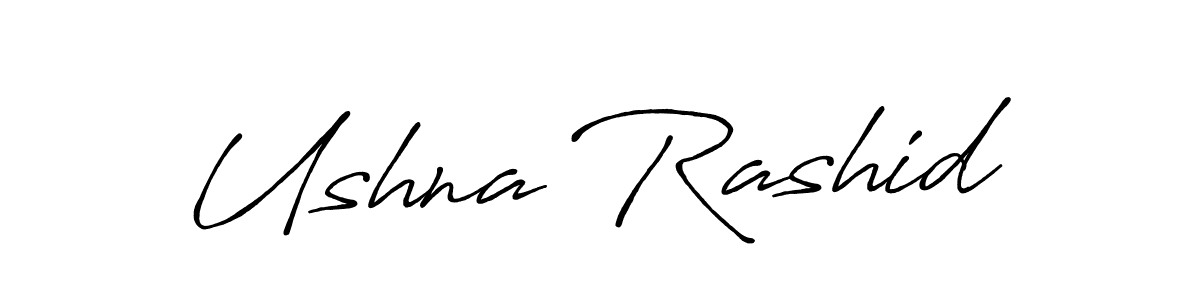 Antro_Vectra_Bolder is a professional signature style that is perfect for those who want to add a touch of class to their signature. It is also a great choice for those who want to make their signature more unique. Get Ushna Rashid name to fancy signature for free. Ushna Rashid signature style 7 images and pictures png