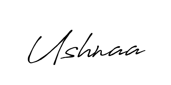 Design your own signature with our free online signature maker. With this signature software, you can create a handwritten (Antro_Vectra_Bolder) signature for name Ushnaa. Ushnaa signature style 7 images and pictures png