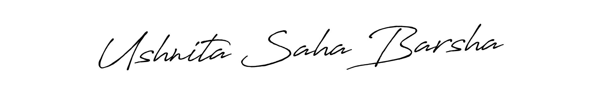 Make a short Ushnita Saha Barsha signature style. Manage your documents anywhere anytime using Antro_Vectra_Bolder. Create and add eSignatures, submit forms, share and send files easily. Ushnita Saha Barsha signature style 7 images and pictures png