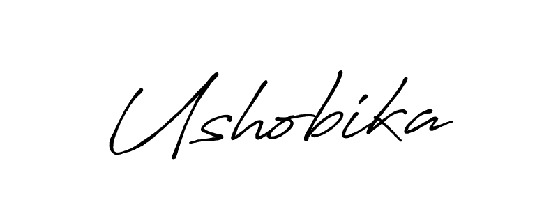 Antro_Vectra_Bolder is a professional signature style that is perfect for those who want to add a touch of class to their signature. It is also a great choice for those who want to make their signature more unique. Get Ushobika name to fancy signature for free. Ushobika signature style 7 images and pictures png