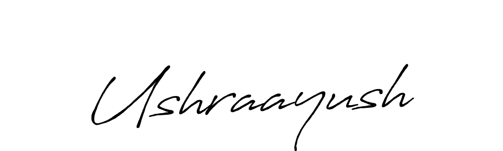 if you are searching for the best signature style for your name Ushraayush. so please give up your signature search. here we have designed multiple signature styles  using Antro_Vectra_Bolder. Ushraayush signature style 7 images and pictures png