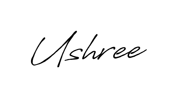 Design your own signature with our free online signature maker. With this signature software, you can create a handwritten (Antro_Vectra_Bolder) signature for name Ushree. Ushree signature style 7 images and pictures png