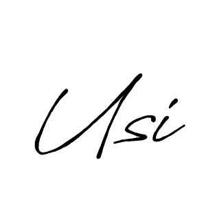 You should practise on your own different ways (Antro_Vectra_Bolder) to write your name (Usi) in signature. don't let someone else do it for you. Usi signature style 7 images and pictures png