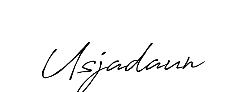 The best way (Antro_Vectra_Bolder) to make a short signature is to pick only two or three words in your name. The name Usjadaun include a total of six letters. For converting this name. Usjadaun signature style 7 images and pictures png