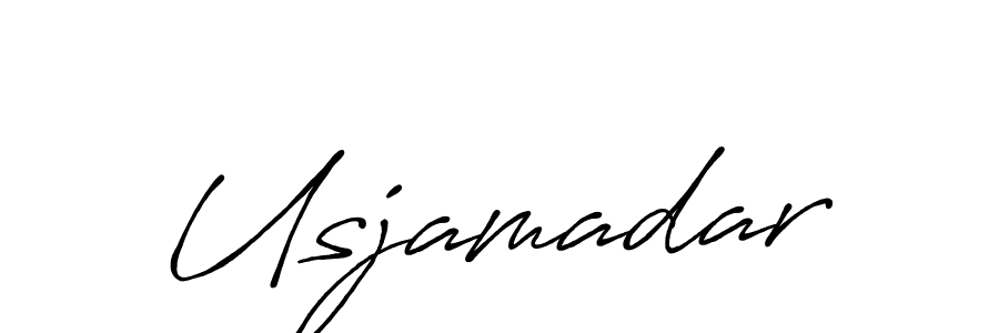 How to make Usjamadar signature? Antro_Vectra_Bolder is a professional autograph style. Create handwritten signature for Usjamadar name. Usjamadar signature style 7 images and pictures png