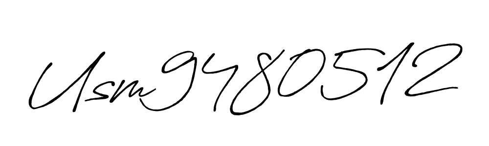 Use a signature maker to create a handwritten signature online. With this signature software, you can design (Antro_Vectra_Bolder) your own signature for name Usm9480512. Usm9480512 signature style 7 images and pictures png