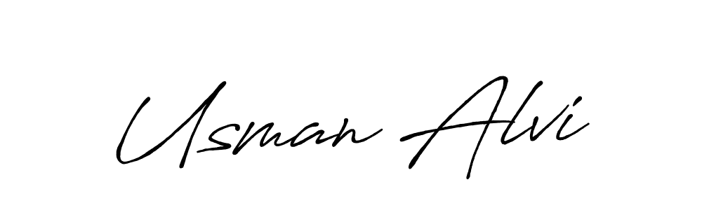 You can use this online signature creator to create a handwritten signature for the name Usman Alvi. This is the best online autograph maker. Usman Alvi signature style 7 images and pictures png