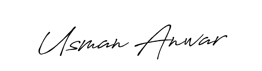 This is the best signature style for the Usman Anwar name. Also you like these signature font (Antro_Vectra_Bolder). Mix name signature. Usman Anwar signature style 7 images and pictures png