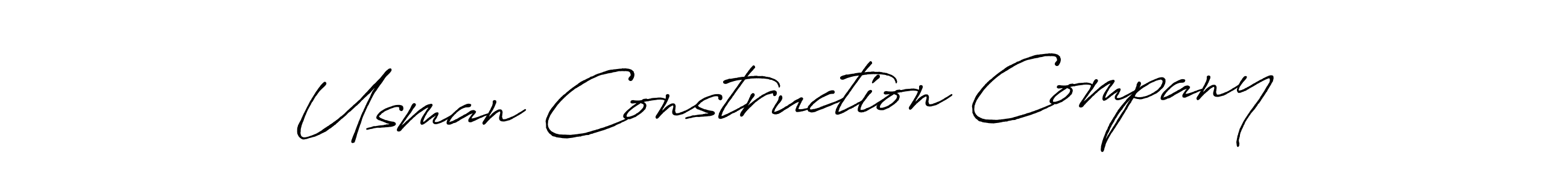Also You can easily find your signature by using the search form. We will create Usman Construction Company name handwritten signature images for you free of cost using Antro_Vectra_Bolder sign style. Usman Construction Company signature style 7 images and pictures png