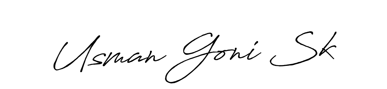 Also we have Usman Goni Sk name is the best signature style. Create professional handwritten signature collection using Antro_Vectra_Bolder autograph style. Usman Goni Sk signature style 7 images and pictures png
