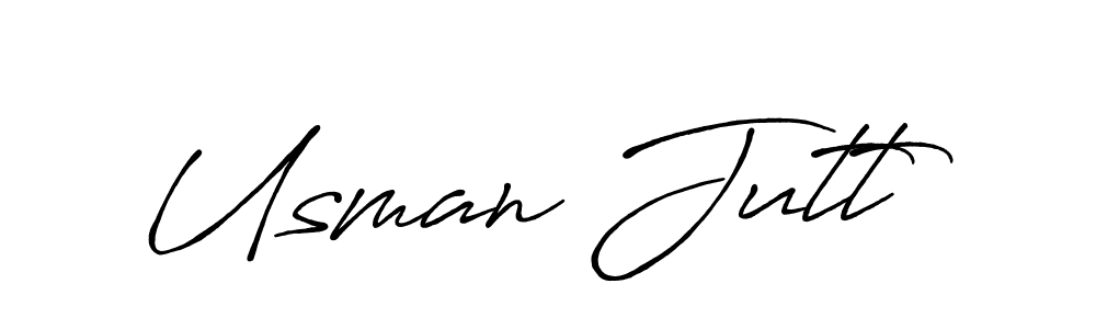 Design your own signature with our free online signature maker. With this signature software, you can create a handwritten (Antro_Vectra_Bolder) signature for name Usman Jutt. Usman Jutt signature style 7 images and pictures png