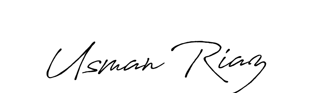 Usman Riaz stylish signature style. Best Handwritten Sign (Antro_Vectra_Bolder) for my name. Handwritten Signature Collection Ideas for my name Usman Riaz. Usman Riaz signature style 7 images and pictures png