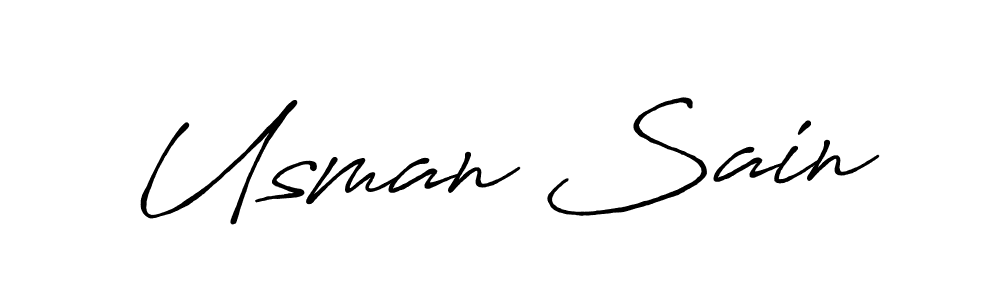 Similarly Antro_Vectra_Bolder is the best handwritten signature design. Signature creator online .You can use it as an online autograph creator for name Usman Sain. Usman Sain signature style 7 images and pictures png