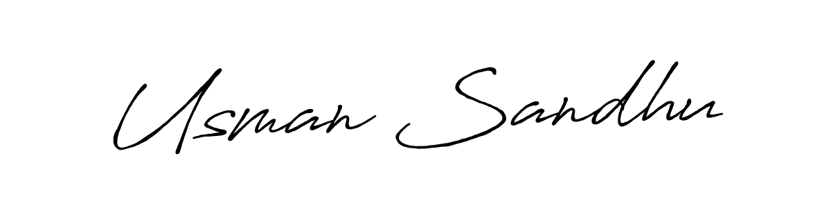 Make a beautiful signature design for name Usman Sandhu. Use this online signature maker to create a handwritten signature for free. Usman Sandhu signature style 7 images and pictures png
