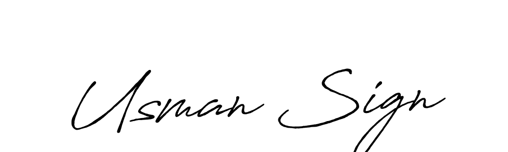 Use a signature maker to create a handwritten signature online. With this signature software, you can design (Antro_Vectra_Bolder) your own signature for name Usman Sign. Usman Sign signature style 7 images and pictures png
