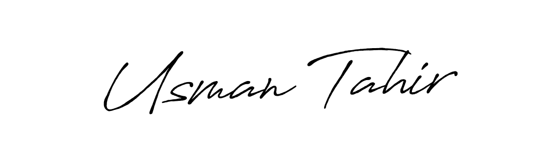 Make a beautiful signature design for name Usman Tahir. Use this online signature maker to create a handwritten signature for free. Usman Tahir signature style 7 images and pictures png