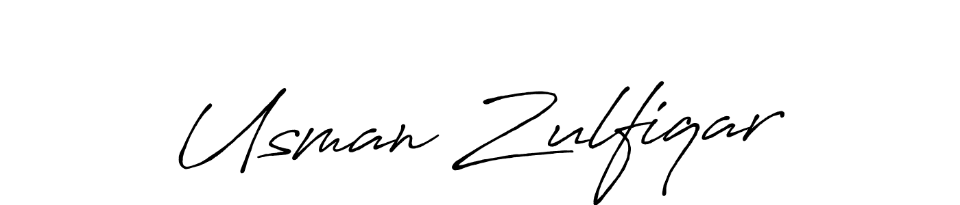 Use a signature maker to create a handwritten signature online. With this signature software, you can design (Antro_Vectra_Bolder) your own signature for name Usman Zulfiqar. Usman Zulfiqar signature style 7 images and pictures png