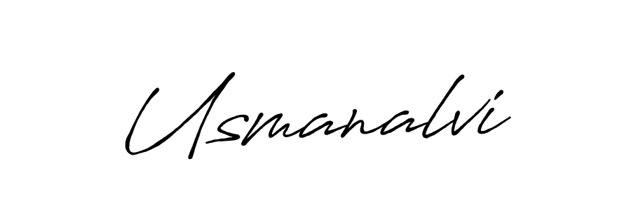 How to Draw Usmanalvi signature style? Antro_Vectra_Bolder is a latest design signature styles for name Usmanalvi. Usmanalvi signature style 7 images and pictures png