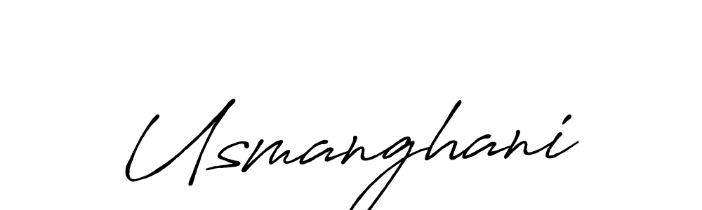 It looks lik you need a new signature style for name Usmanghani. Design unique handwritten (Antro_Vectra_Bolder) signature with our free signature maker in just a few clicks. Usmanghani signature style 7 images and pictures png