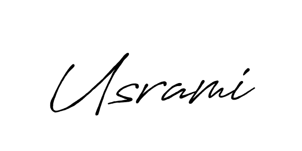 Design your own signature with our free online signature maker. With this signature software, you can create a handwritten (Antro_Vectra_Bolder) signature for name Usrami. Usrami signature style 7 images and pictures png