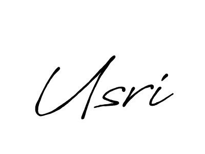 Use a signature maker to create a handwritten signature online. With this signature software, you can design (Antro_Vectra_Bolder) your own signature for name Usri. Usri signature style 7 images and pictures png