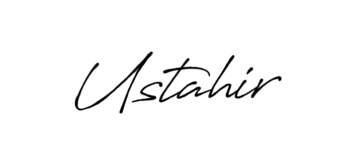 The best way (Antro_Vectra_Bolder) to make a short signature is to pick only two or three words in your name. The name Ustahir include a total of six letters. For converting this name. Ustahir signature style 7 images and pictures png