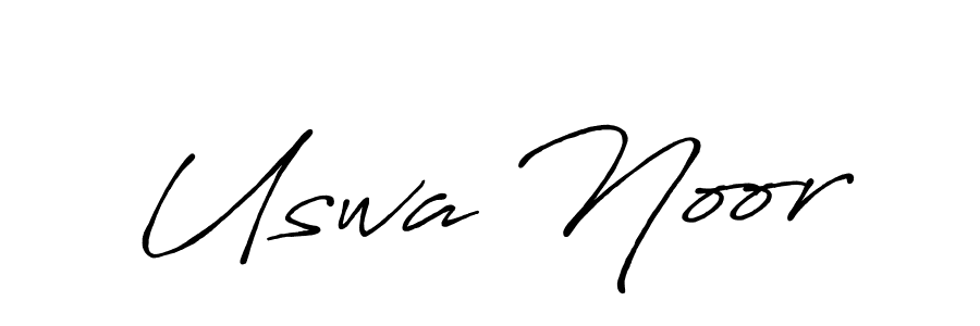Antro_Vectra_Bolder is a professional signature style that is perfect for those who want to add a touch of class to their signature. It is also a great choice for those who want to make their signature more unique. Get Uswa Noor name to fancy signature for free. Uswa Noor signature style 7 images and pictures png