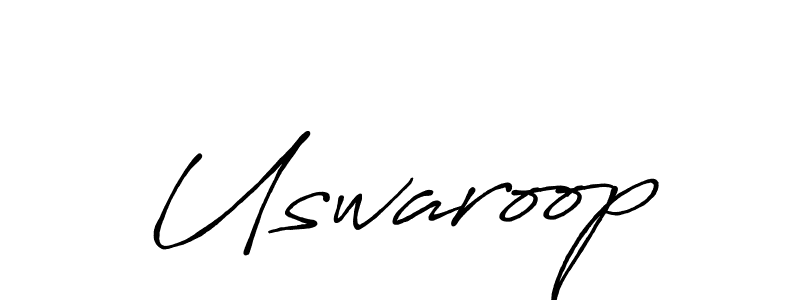 How to make Uswaroop signature? Antro_Vectra_Bolder is a professional autograph style. Create handwritten signature for Uswaroop name. Uswaroop signature style 7 images and pictures png
