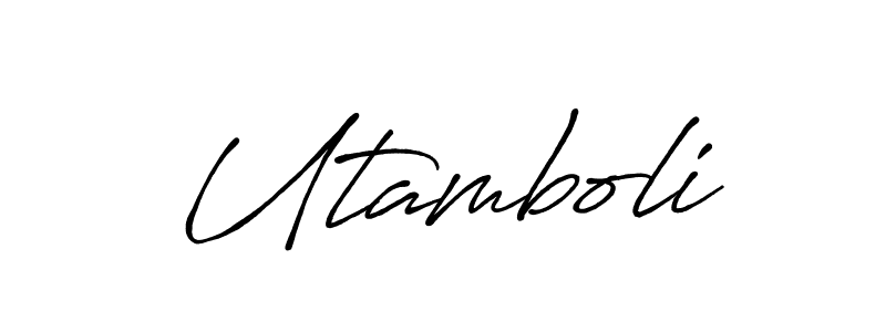 Make a beautiful signature design for name Utamboli. Use this online signature maker to create a handwritten signature for free. Utamboli signature style 7 images and pictures png