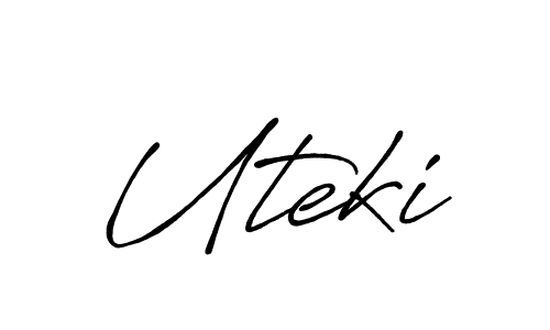 You should practise on your own different ways (Antro_Vectra_Bolder) to write your name (Uteki) in signature. don't let someone else do it for you. Uteki signature style 7 images and pictures png