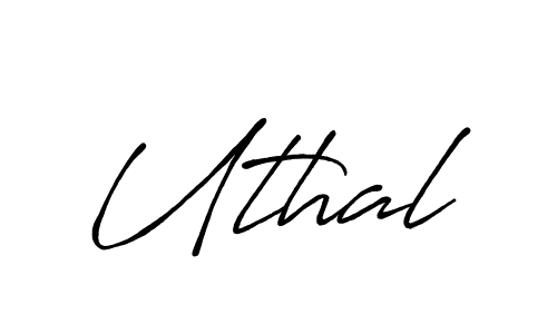 The best way (Antro_Vectra_Bolder) to make a short signature is to pick only two or three words in your name. The name Uthal include a total of six letters. For converting this name. Uthal signature style 7 images and pictures png