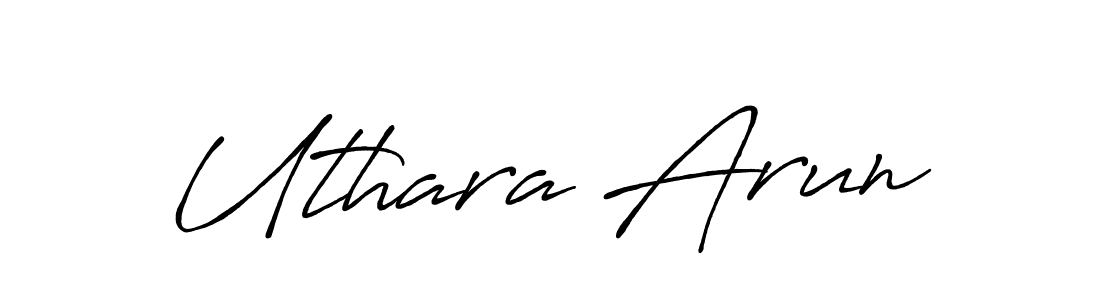 Make a beautiful signature design for name Uthara Arun. Use this online signature maker to create a handwritten signature for free. Uthara Arun signature style 7 images and pictures png