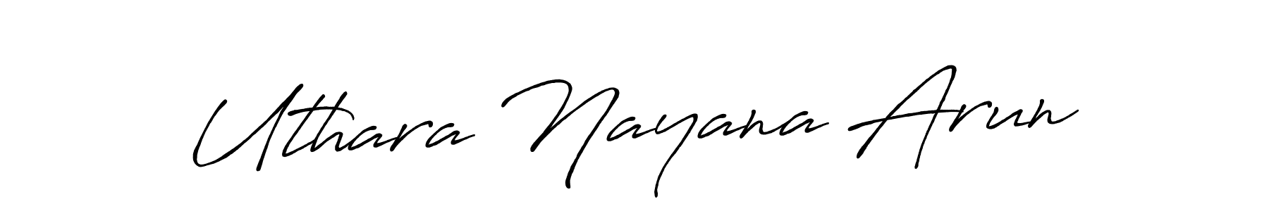 It looks lik you need a new signature style for name Uthara Nayana Arun. Design unique handwritten (Antro_Vectra_Bolder) signature with our free signature maker in just a few clicks. Uthara Nayana Arun signature style 7 images and pictures png